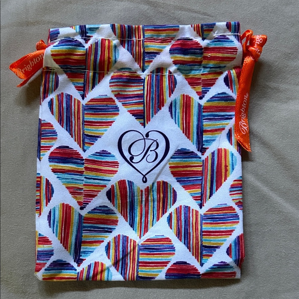 Brighton Heart Patterned Drawstring Bag - image 2